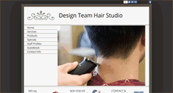 Desktop Screenshot of designteamhairstudio.com